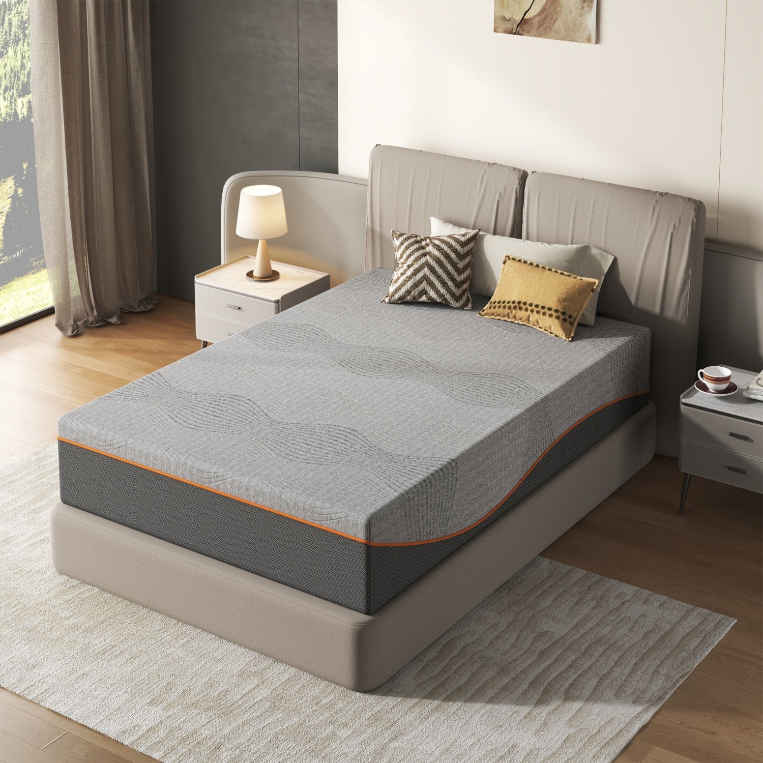 12in Twin/Full/Queen/King Memory Foam Mattress Medium Soft CertiPUR-US Certified