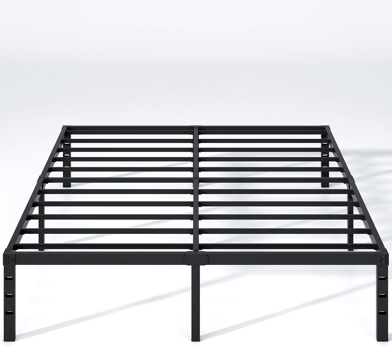 NEW JETO 14 Inch Queen Metal Bed Frame Heavy Duty No Box Spring