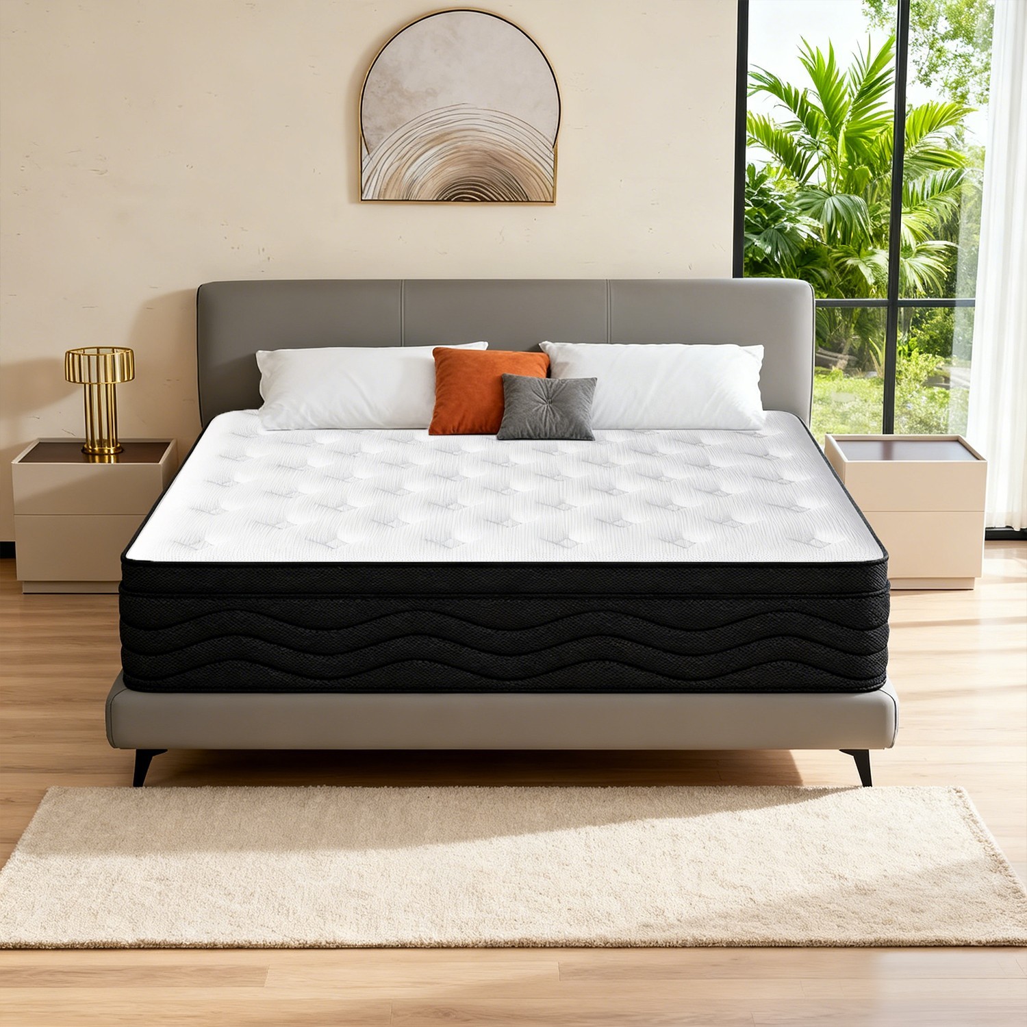 8″10″12″14 Twin Full Queen King Size Mattress in a Box Hybrid Spring Memory Foam