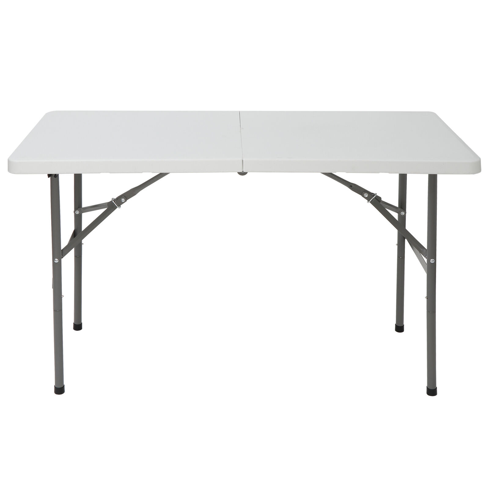 48.4×24.2×28.9″ Folding Outdoor Table Durable w/Carry Handle Camping Party White
