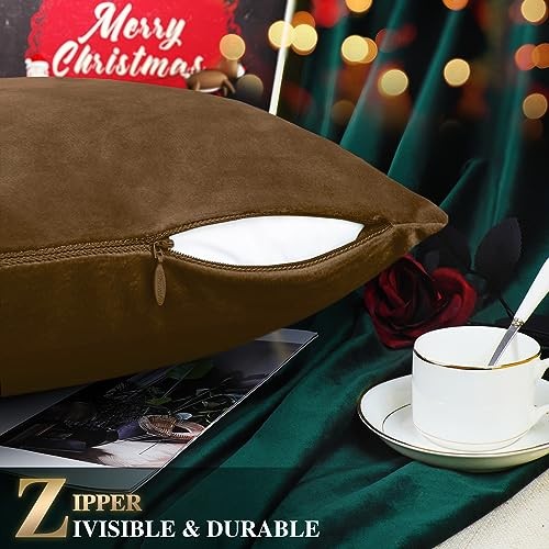 Christmas Pillow Cover 12 X 20 Inches, 20″ x 12″ (Pack of 1) Brown-reindeer