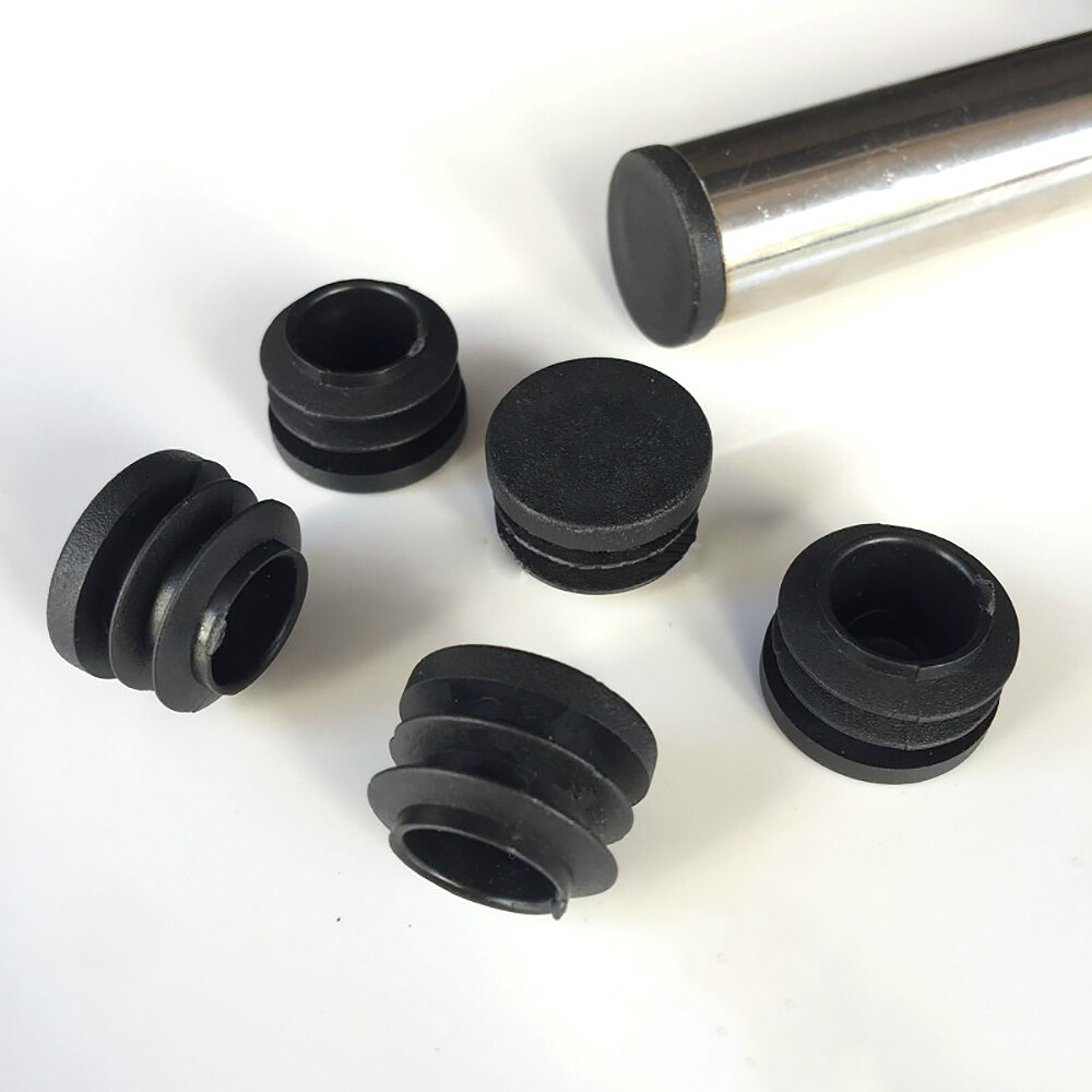 28mm Steel Pipe Plug Plastic Plug Round Furniture Table Leg Accessories 30 PCS