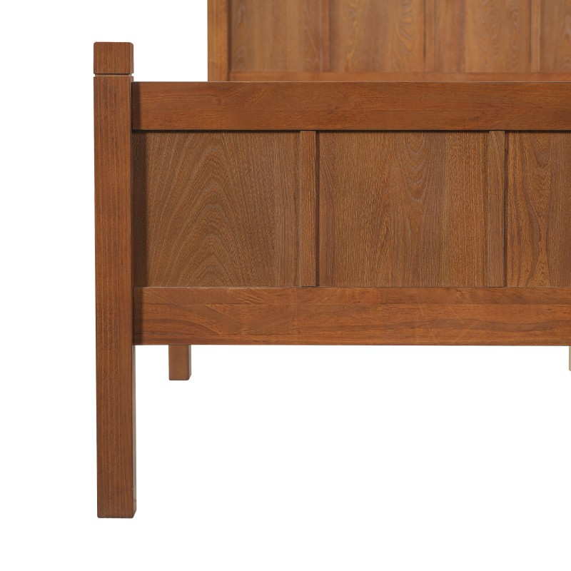 Twin Size Flat Panel Bed w/Headboard &Footboard,Minimalist Modern Platform Bed