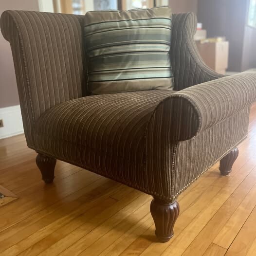 TWO custom furniture/high low accent armchair Club living room piece 250 each
