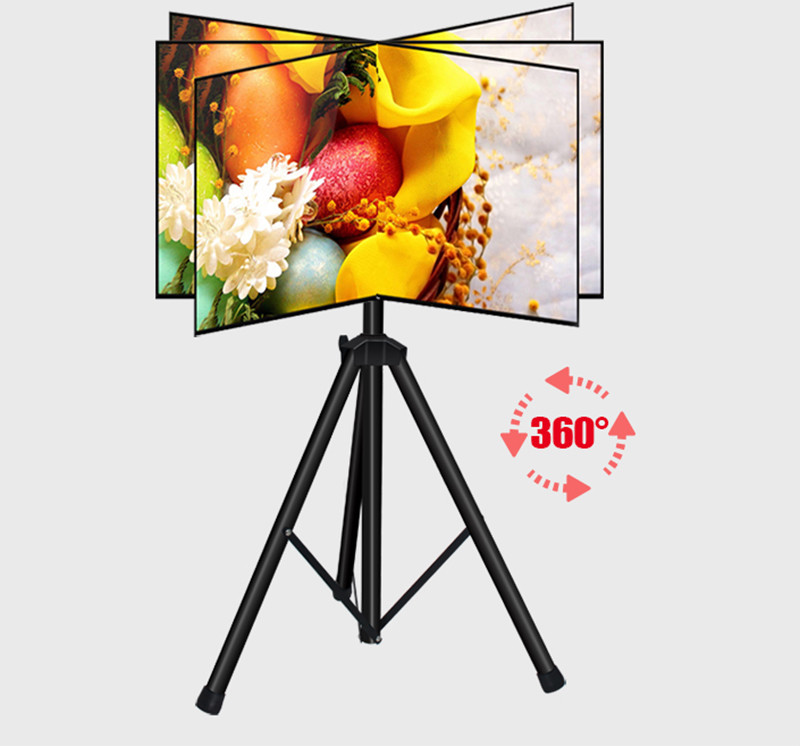 Indoor Portable Flat Panel Monitor Stand with Foldable Tripod for 14~44inch TV