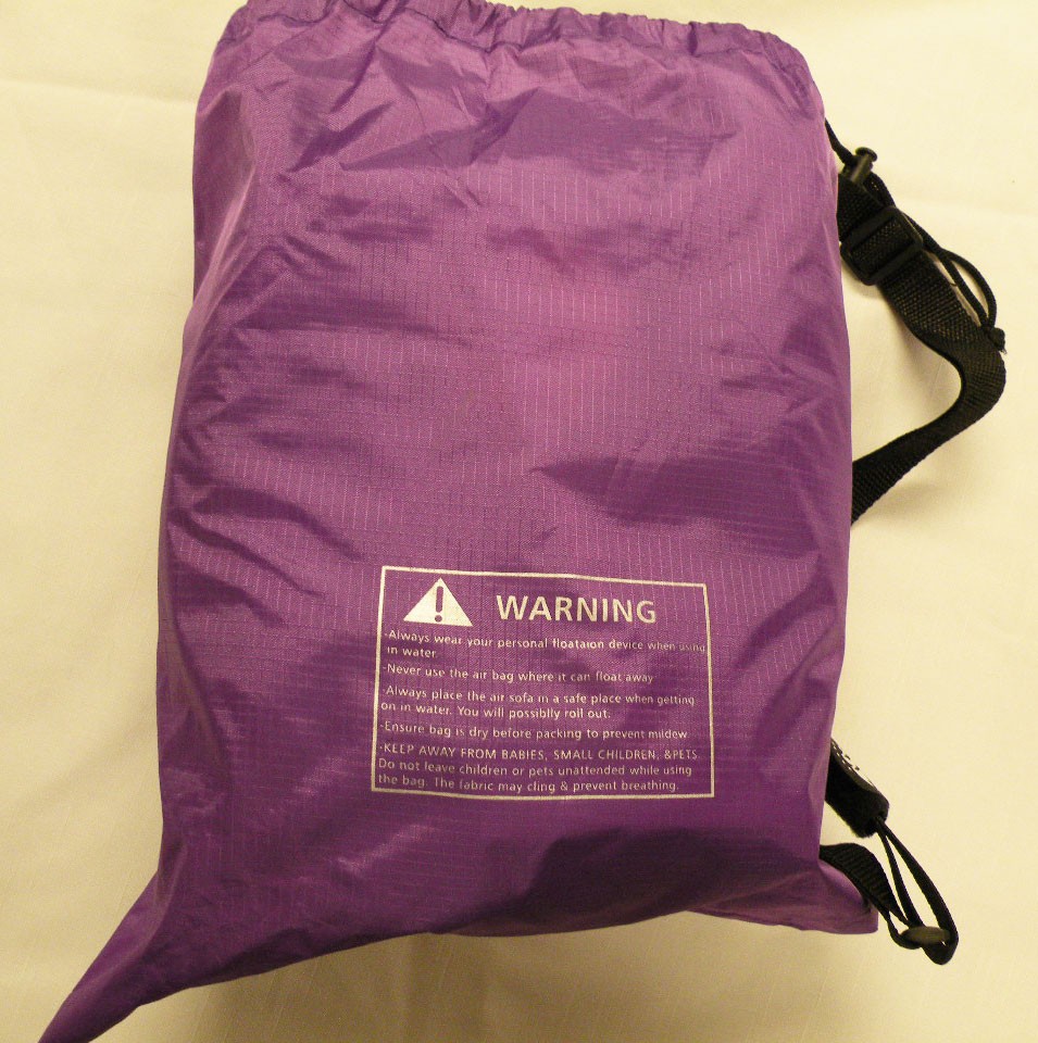 WEKAPO Inflatable Sun Lounger, Air Sofa, Hammock, 82 x 27 x 35 inches, Purple