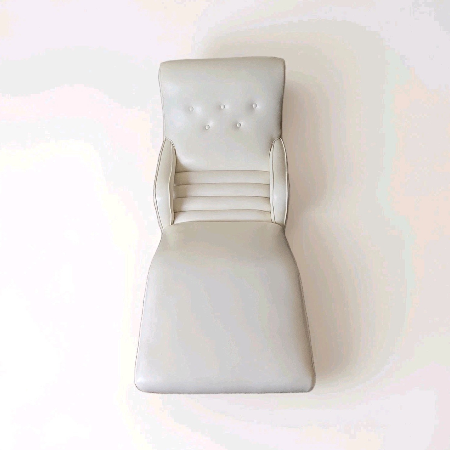 Contuor Chair-Lounge Co. Inc. Powerslide White Faux Leather Lounge Chair
