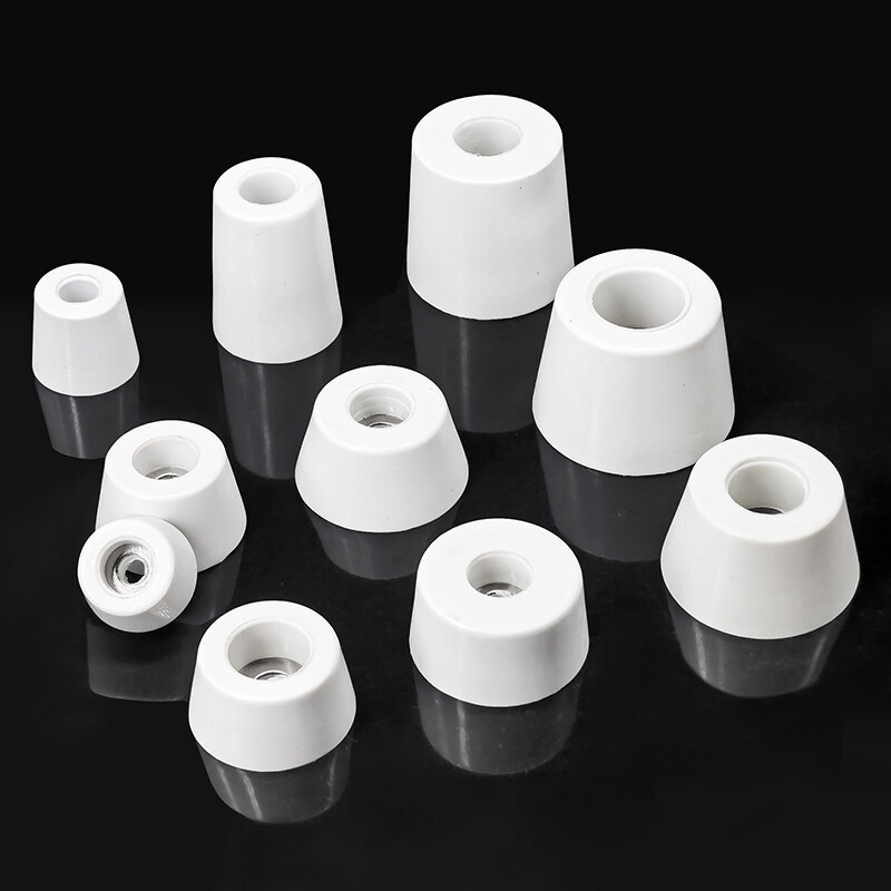 Round Cabinet White Rubber Instrument Case Feet Foot Circular All Sizes