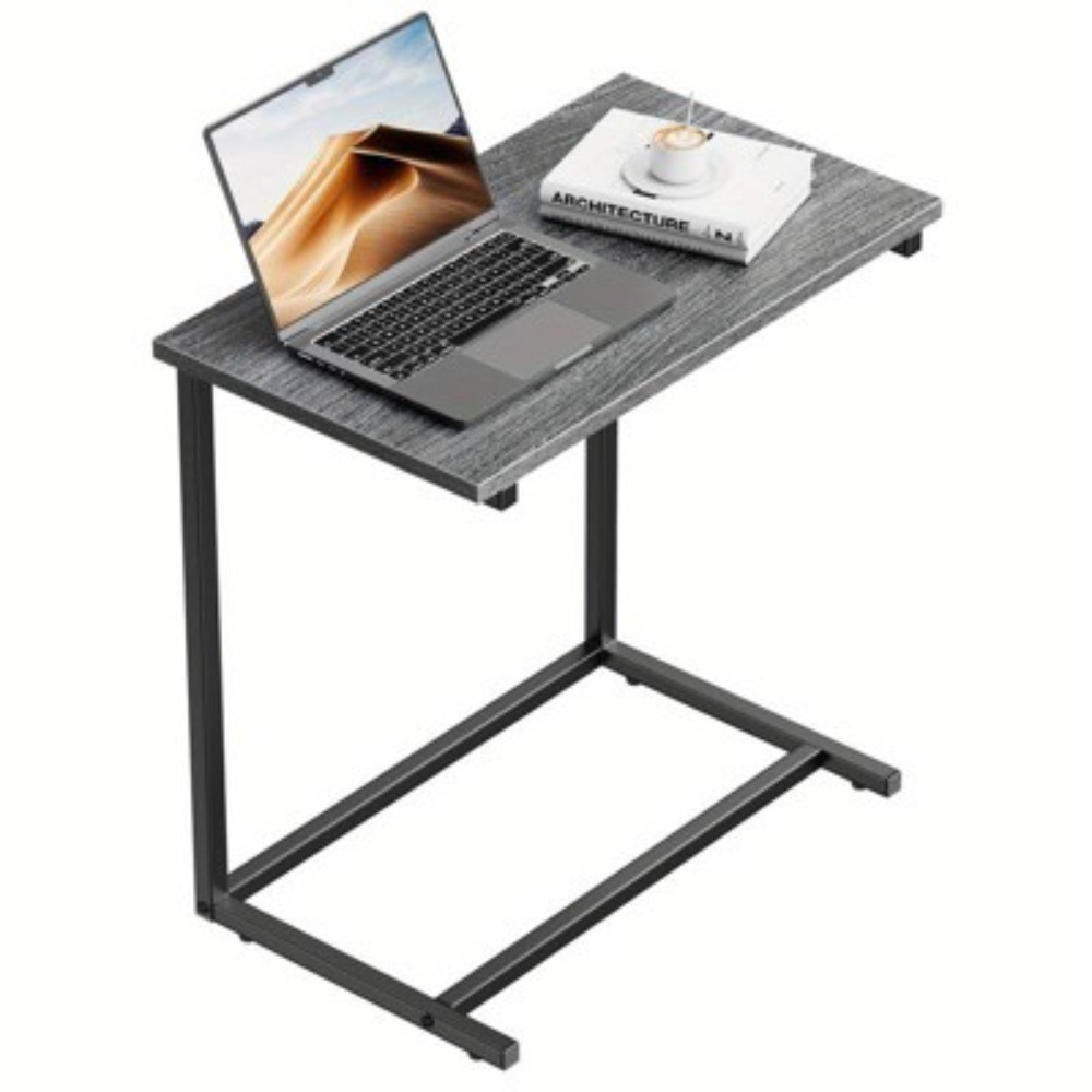C-shaped End Table, 27 inches High, Coffee Tray Sofa Table Laptop TV Snack Stand