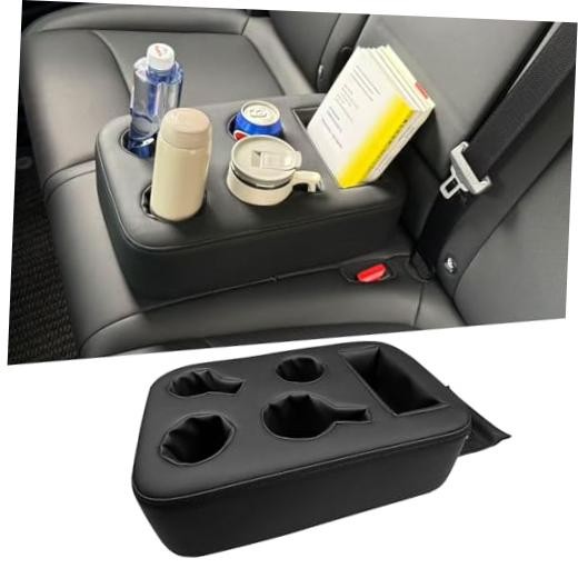 Car Back Seat Cup Holder – PU Leather Couch Sofa Bed Cup Holder – Expander Tray