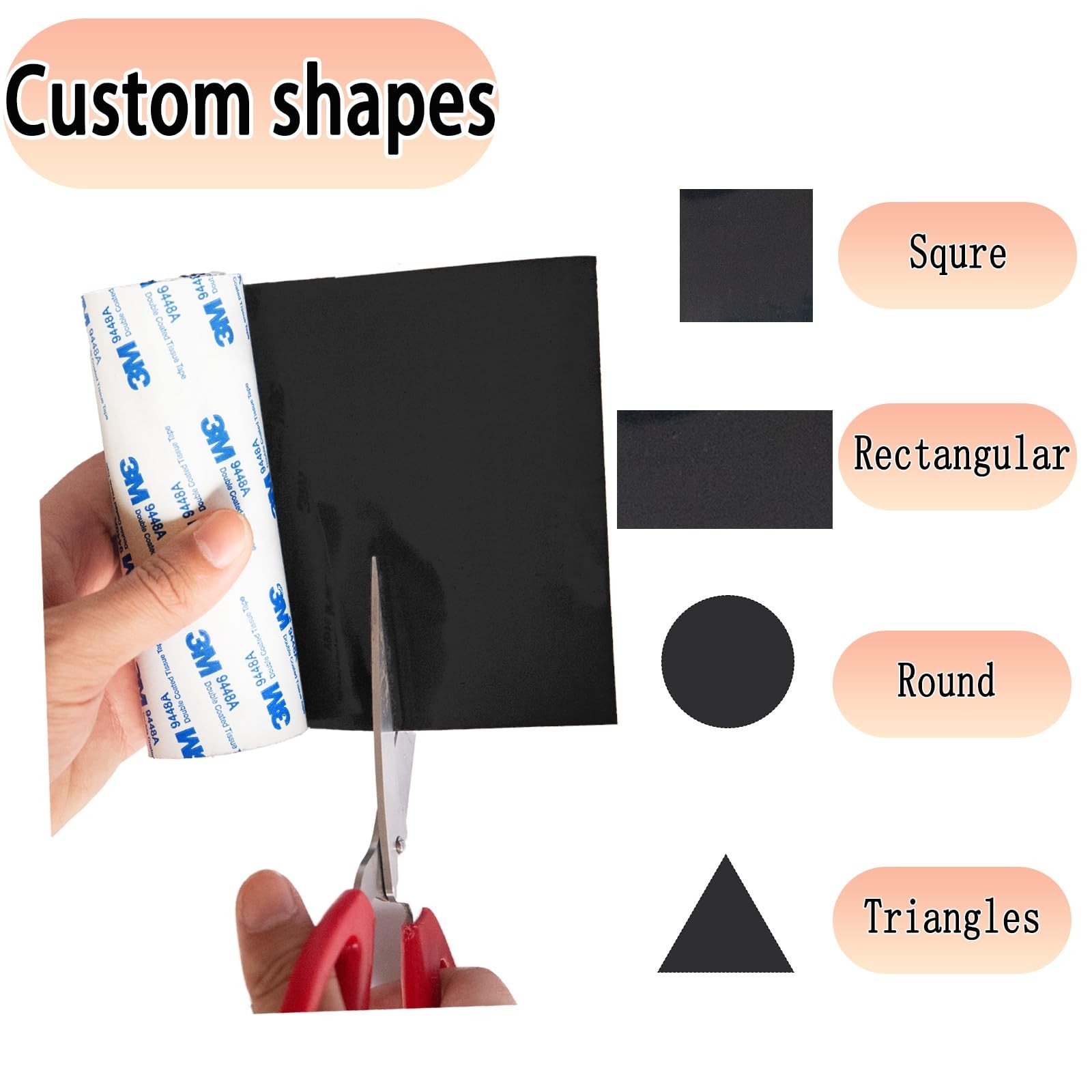Non-Slip Silicone Furniture Pads, Cuttable Anti-Scratch Rubber for Hardwood Floo