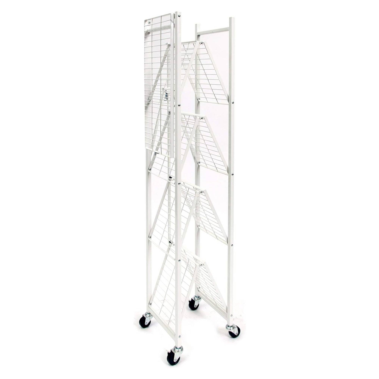 Origami RPR Series 5 Shelf Slim Steel Pantry Rack Holds up to 100 Pounds, White