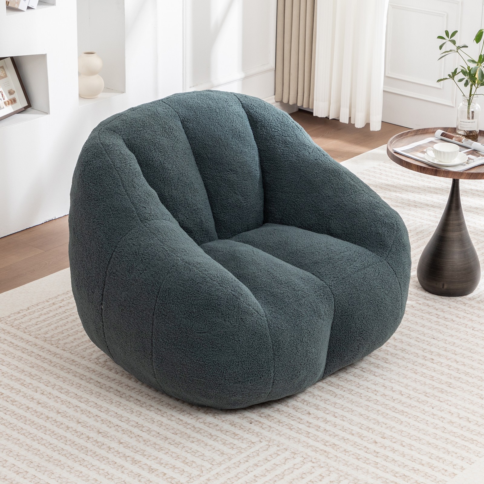 Giant Bean Bag Chair 37.4″x33.9″x32.3″ with Memory Foam Filler