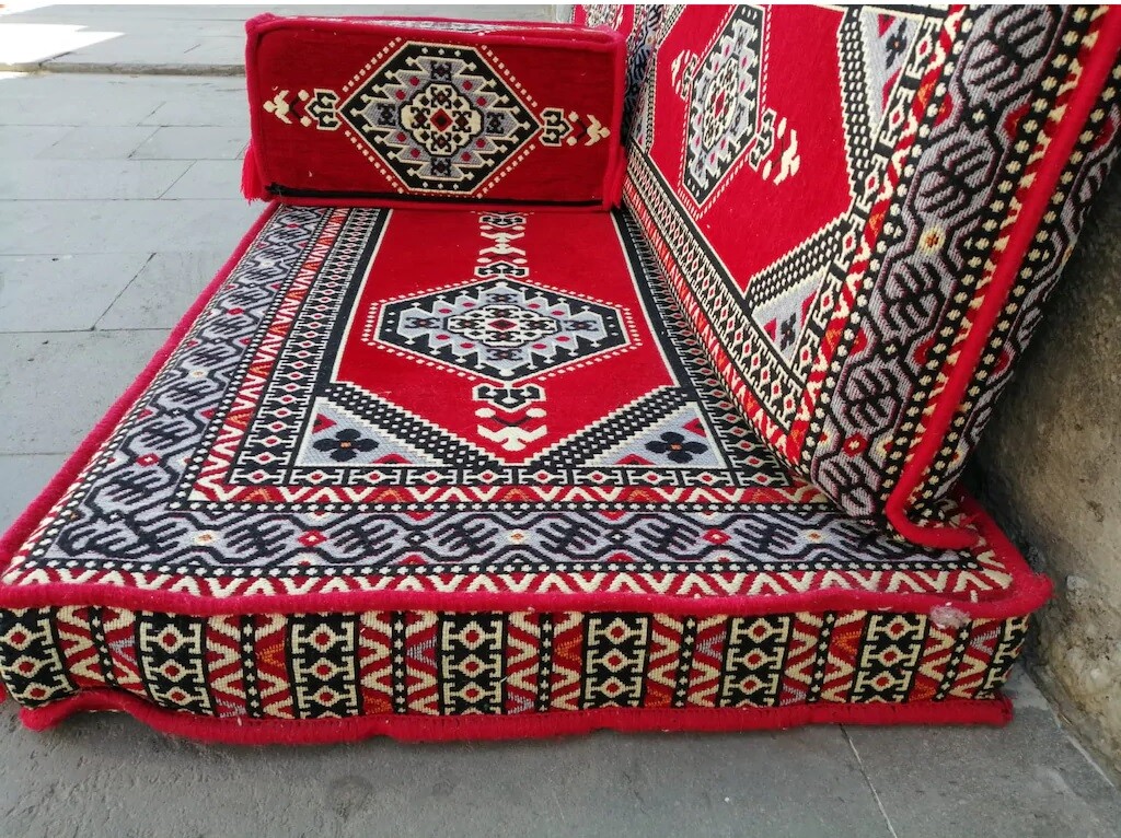 Arabic Sofa Set Turkish Ottoman Kilim Corner Cushion pillows Lounge Couch Cover