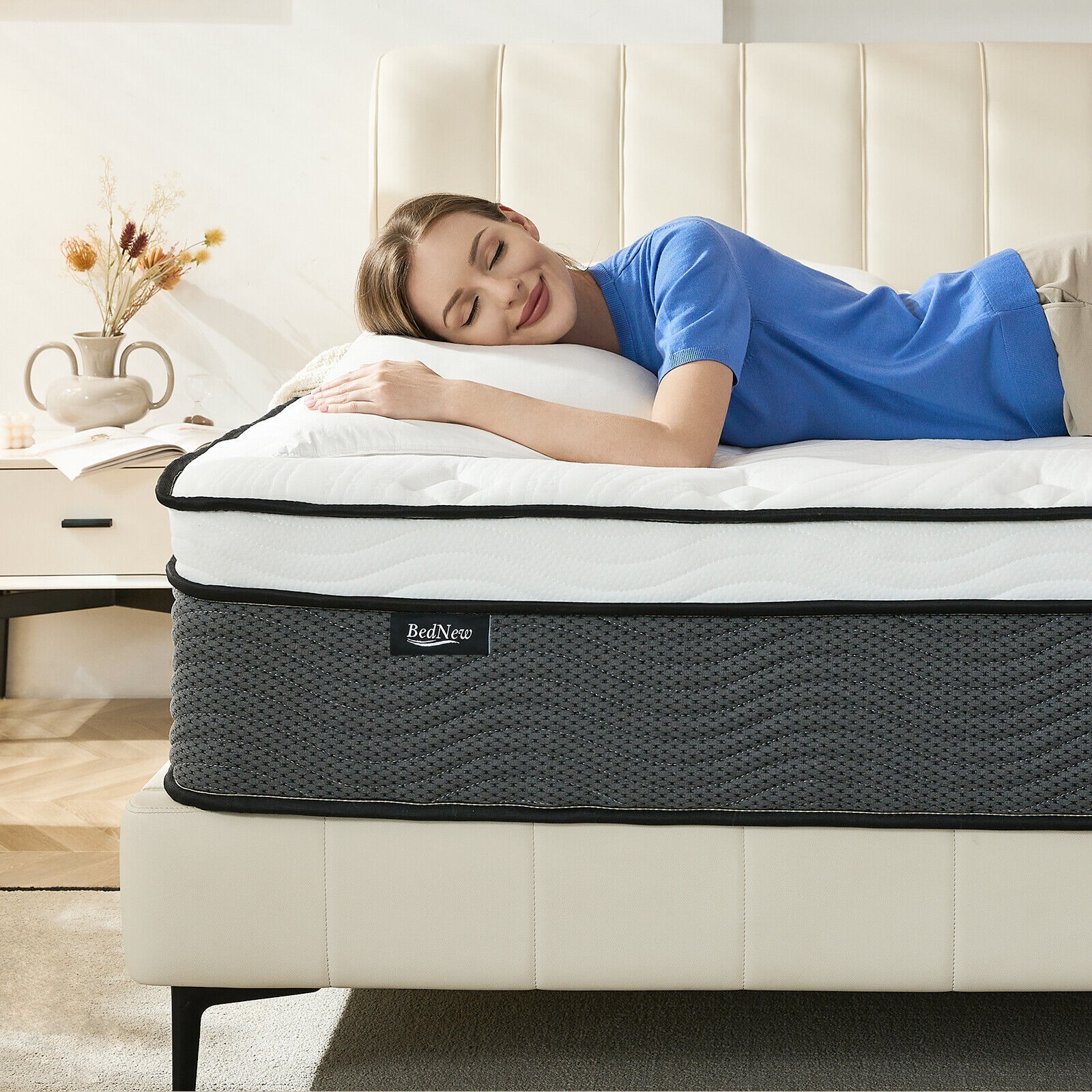 12/14 Inch Gel Memory Foam Queen Mattress Twin Full King Hybrid Spring In A Box