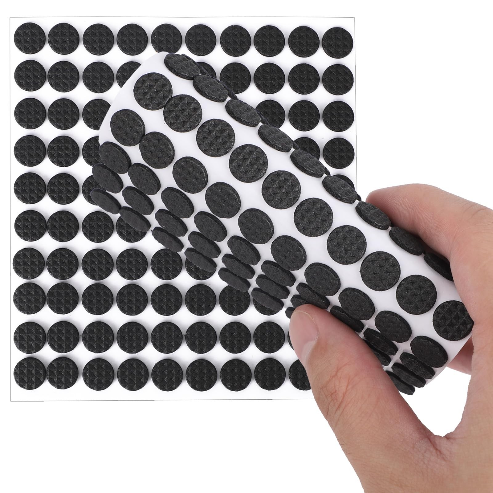 300pcs Mini Foam Felt Pads, 1cm/0.39in Diameter Circle Small Furniture Tiny T…