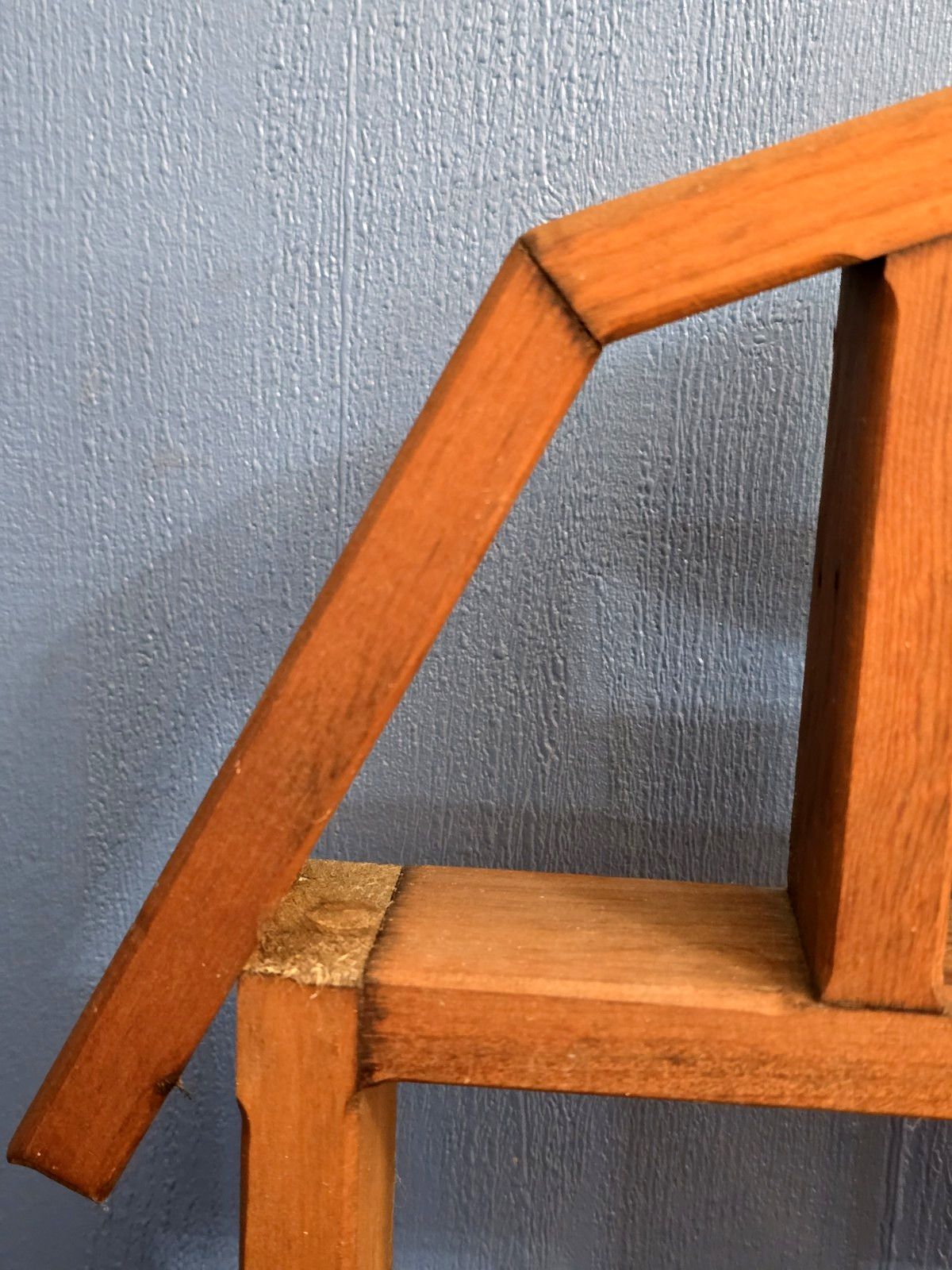 Large vintage Wooden Barn w Silo Farm Display Shelf Trinket Shadowbox Farmhouse