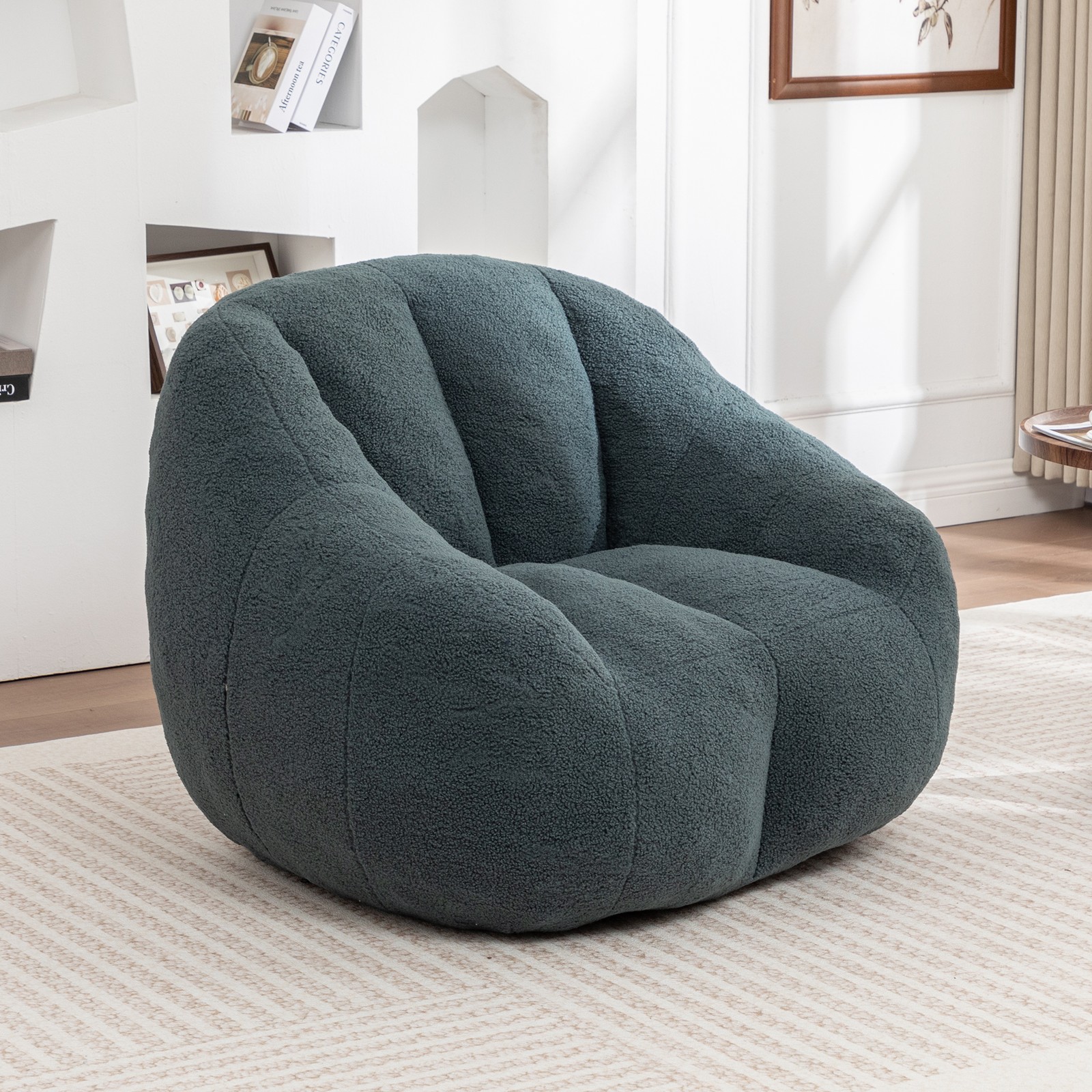 Giant Bean Bag Chair 37.4″x33.9″x32.3″ with Memory Foam Filler