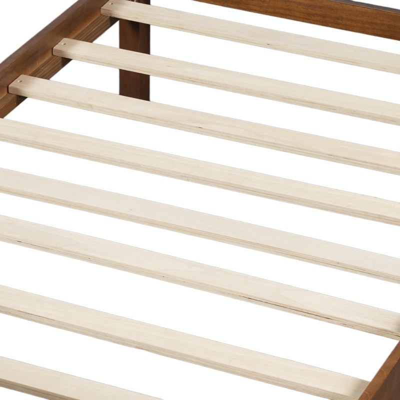 Twin Size Flat Panel Bed w/Headboard &Footboard,Minimalist Modern Platform Bed