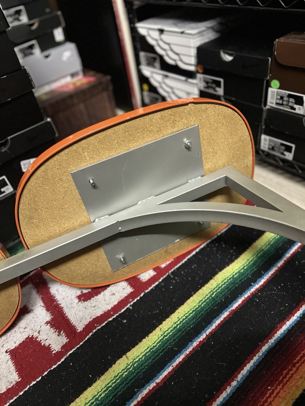 80s/90s rare vintage NIKE fitting stool/store display bench