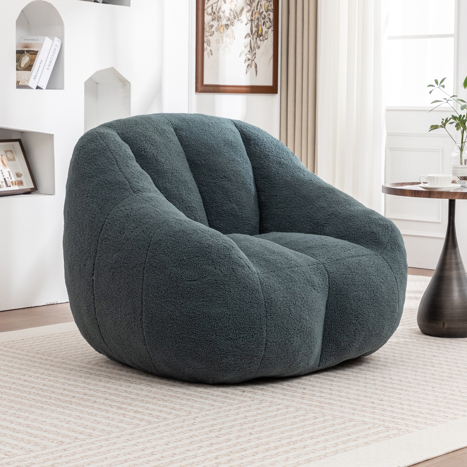 Giant Bean Bag Chair 37.4″x33.9″x32.3″ with Memory Foam Filler