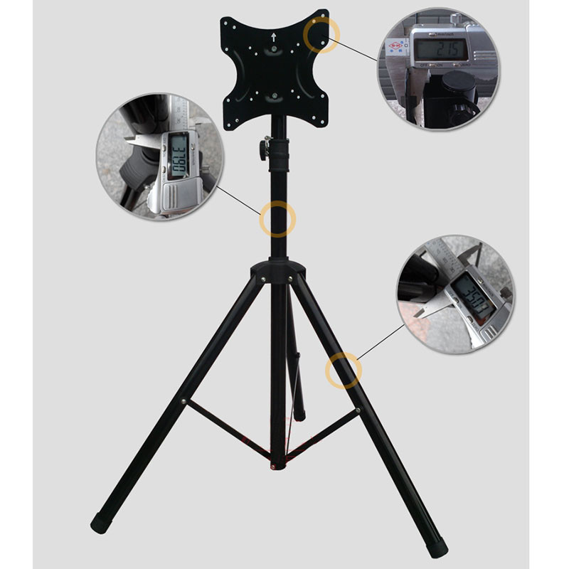 Indoor Portable Flat Panel Monitor Stand with Foldable Tripod for 14~44inch TV