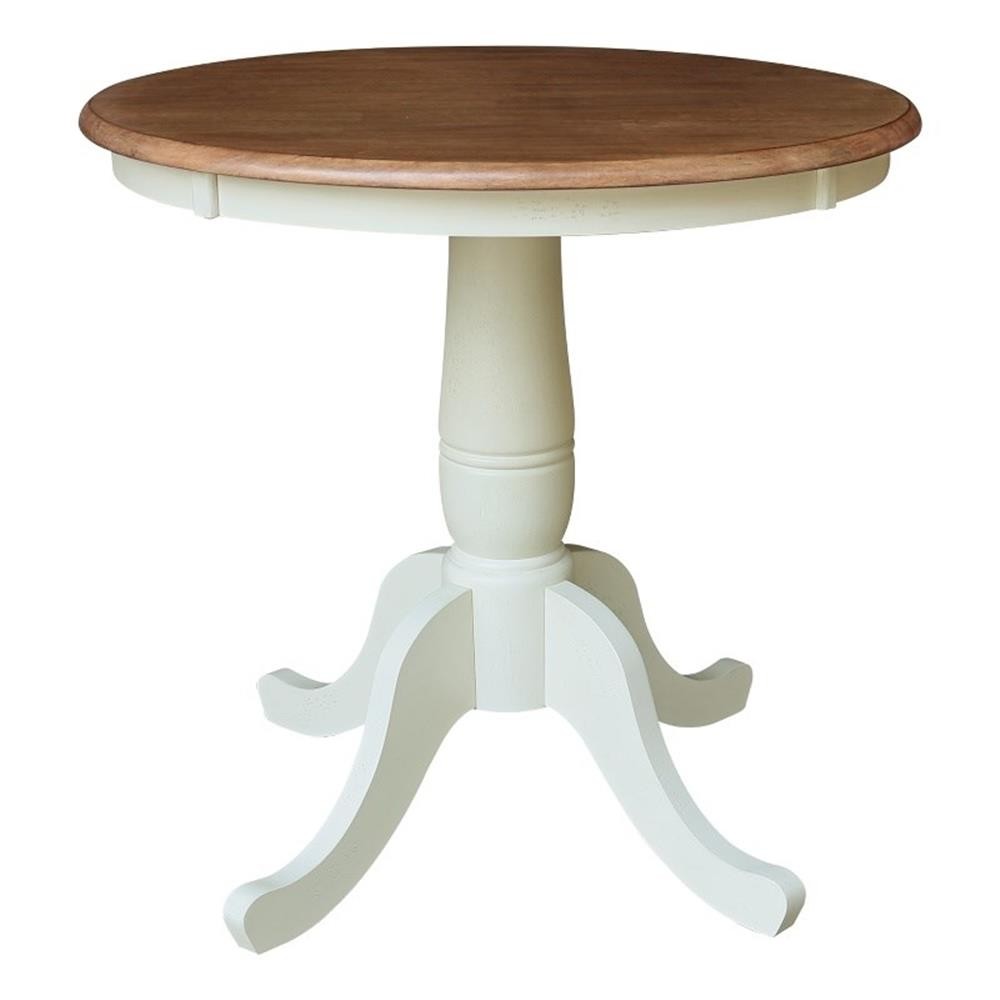30″ Round Top Pedestal Dining Table 28.9″ High – Multi-Color