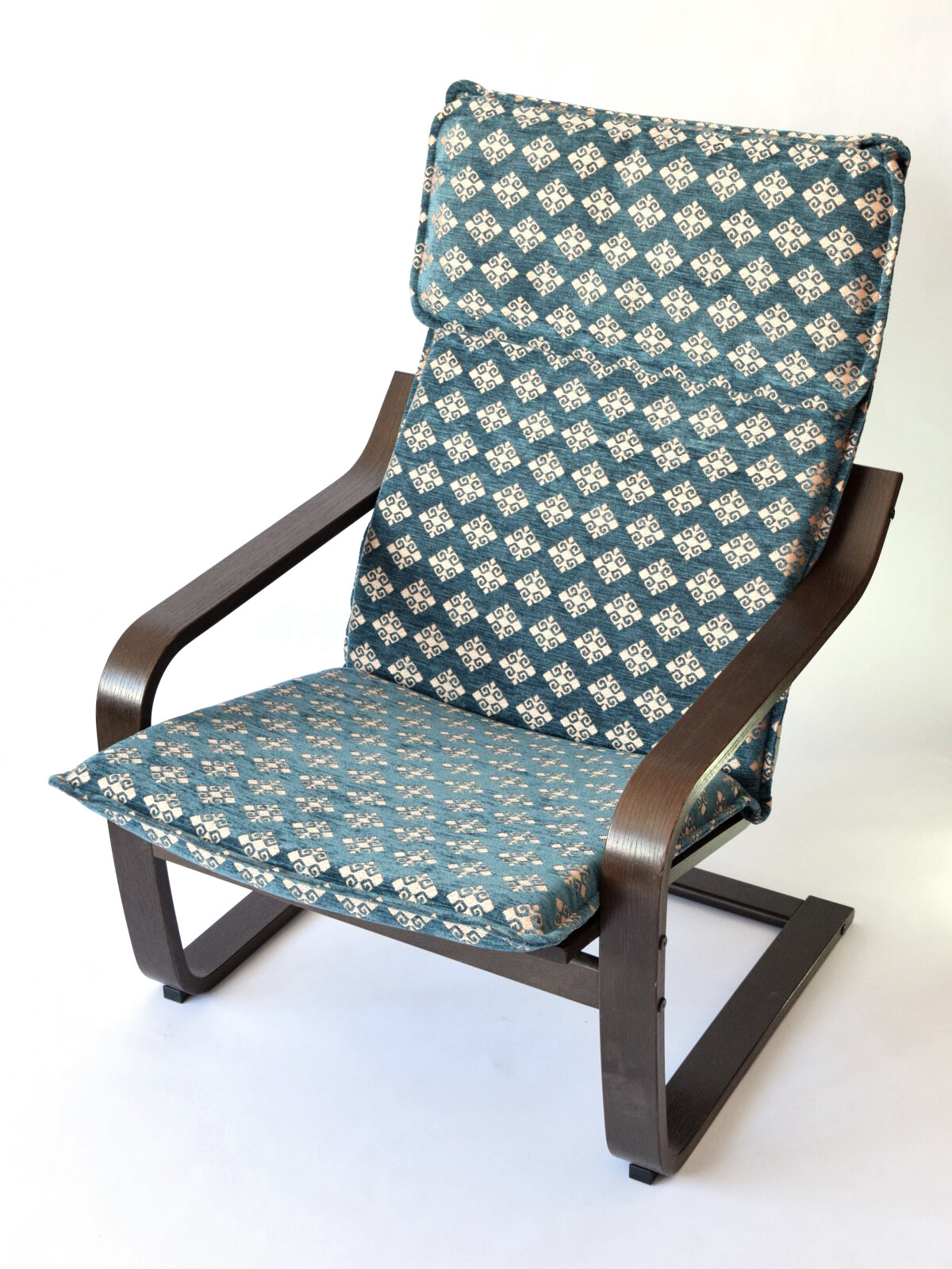Ikea poang chair cushion pad cover slipcover kilim bohemian turkish moroccan F05