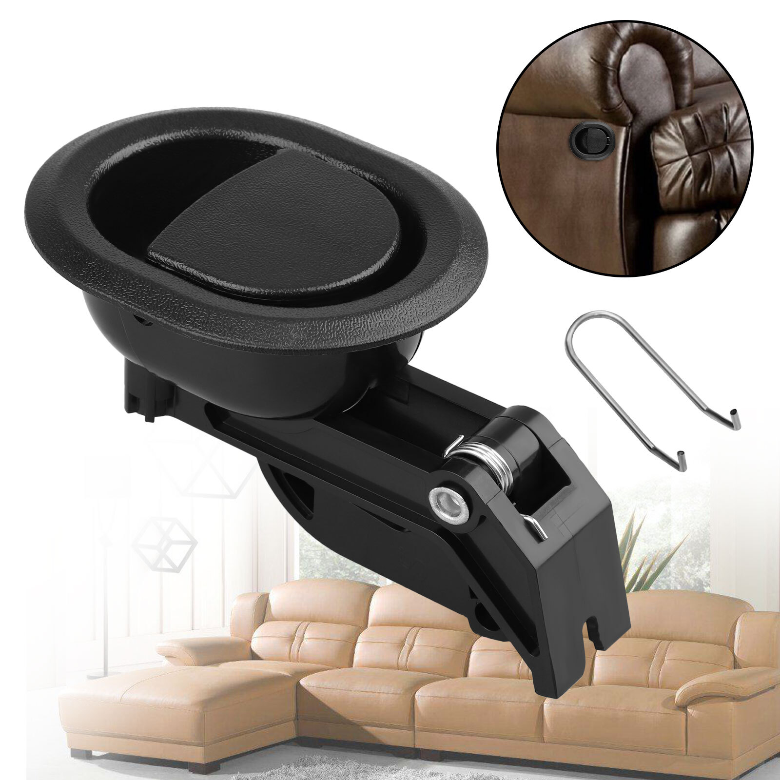 Universal Recliner Replacement Kits Pull Handle Chair Sofa Couch Release Lever