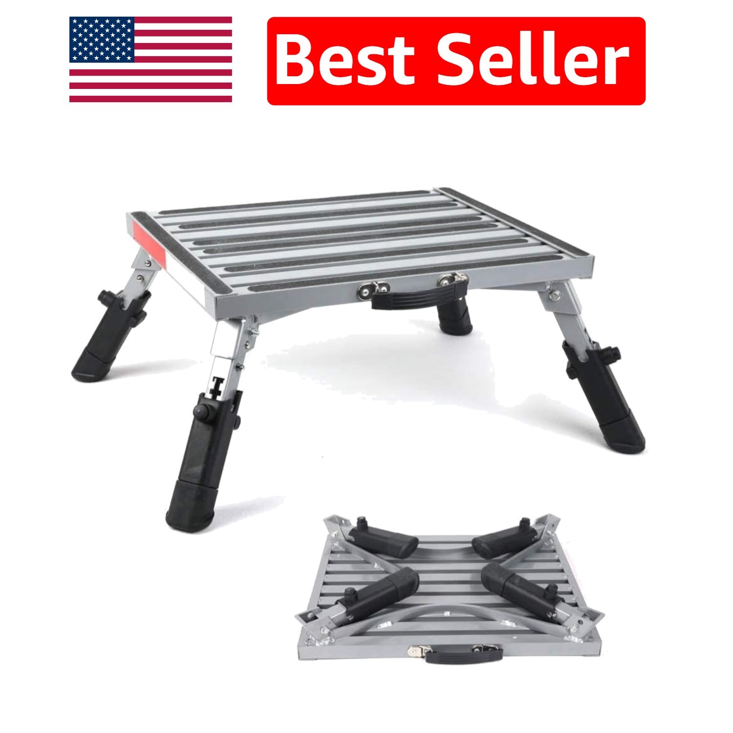 RV Steps – 19in x 14.5in, Reflective Stripes, Anti-Slip, Compact Design