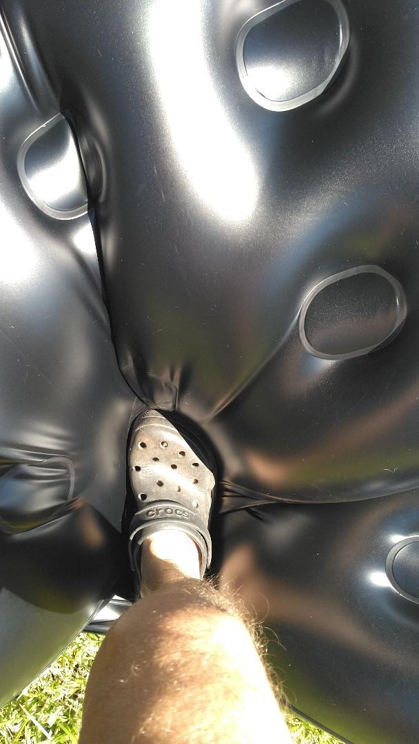 ***1 count*** Full Size Black Vinyl Air Mattress Tomorrow World
