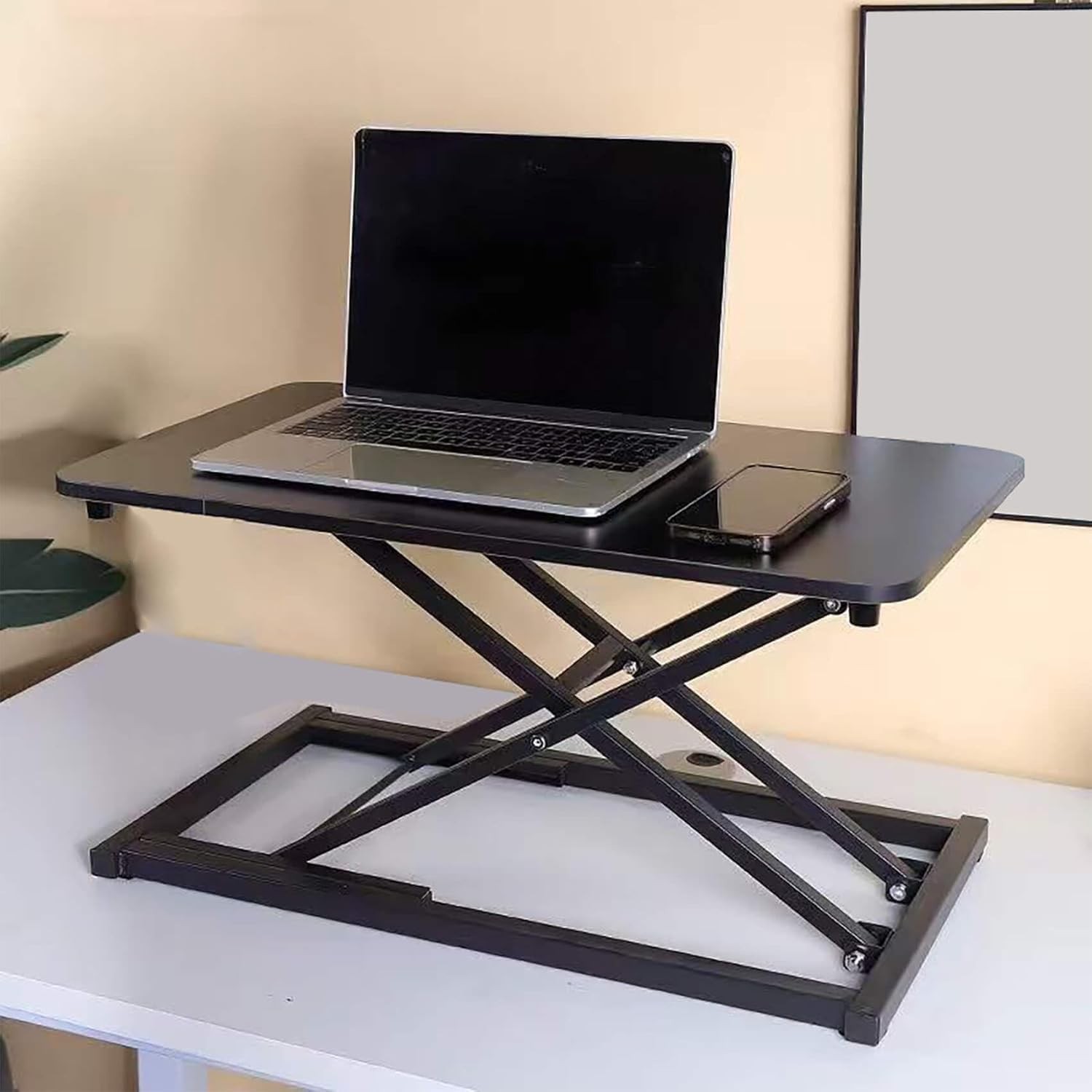 Standing Desk Converter Height Adjustable Keyboard Riser Workstation 23.6 In