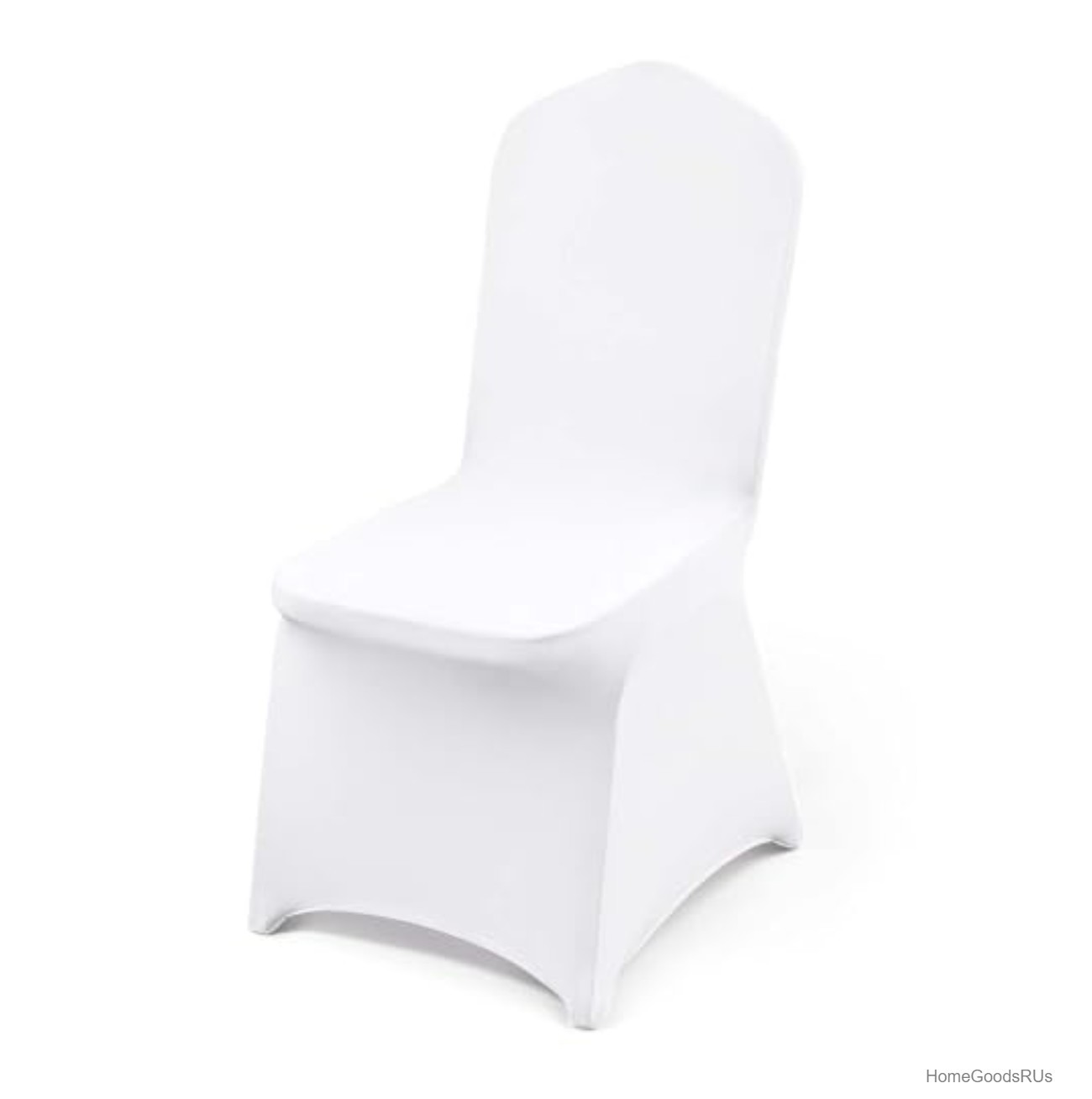 White Chair Covers 100 Pack Polyester Spandex Stretch Slipcovers Flat Front