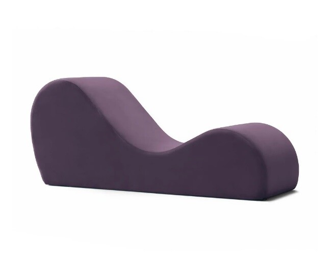 Purple Chair Yoga Chaise Sofa Velvet Couch Role Play Lounge Bed Exotic Love Sex