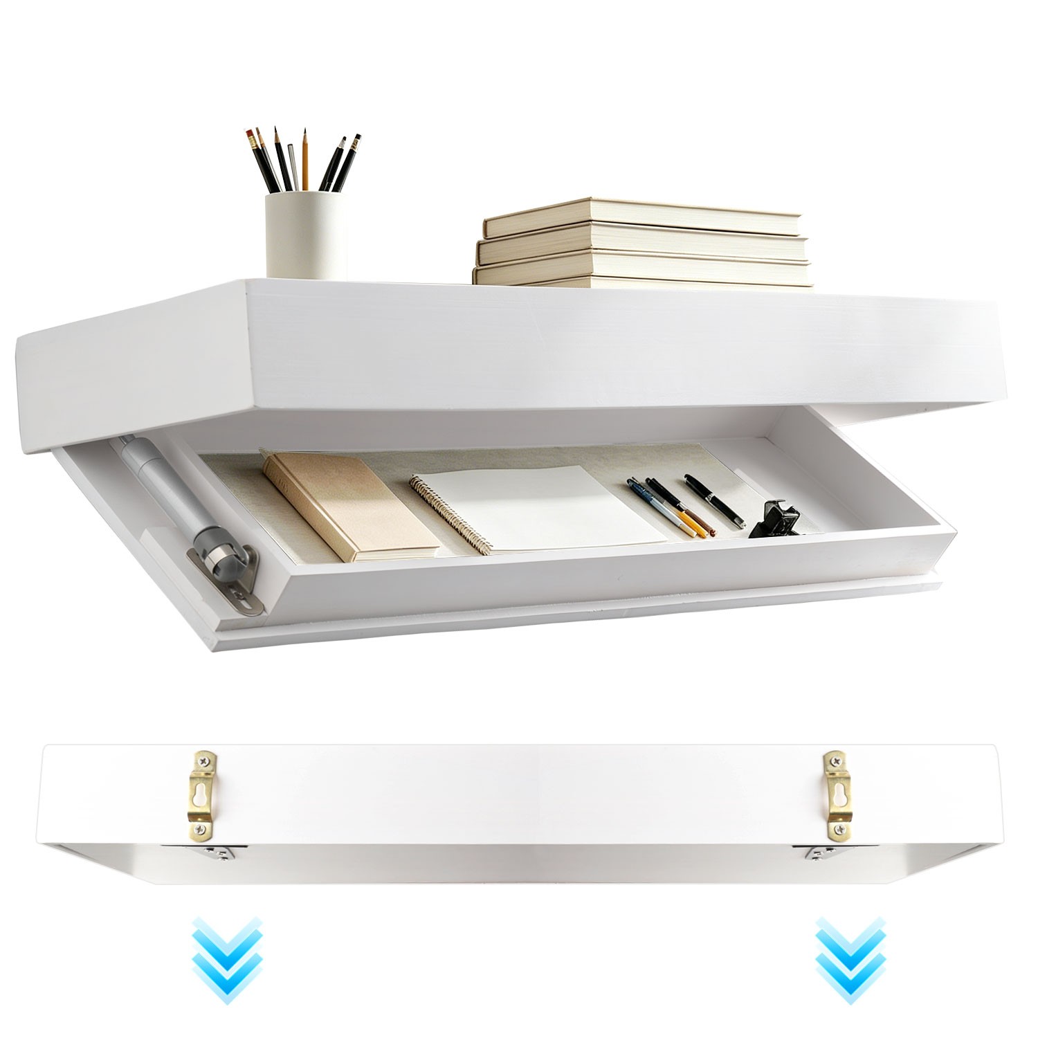 Minimalist Wall-mounted Wooden Wine Rack Storage Shelf