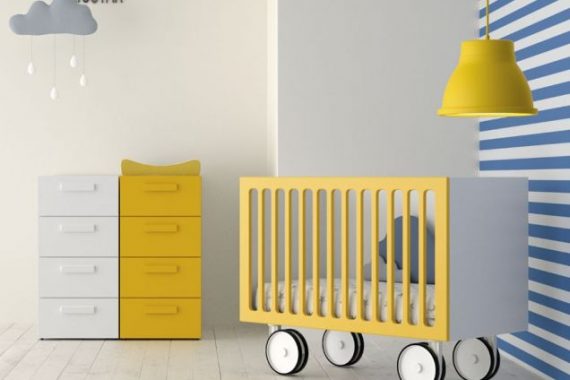 Dormitorios infantiles JJP-Cunas convertibles – Catálogo Infinity - Composición 07